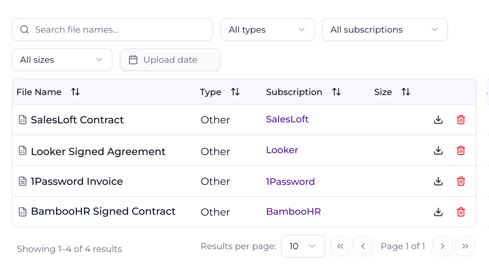 Contracts & Files